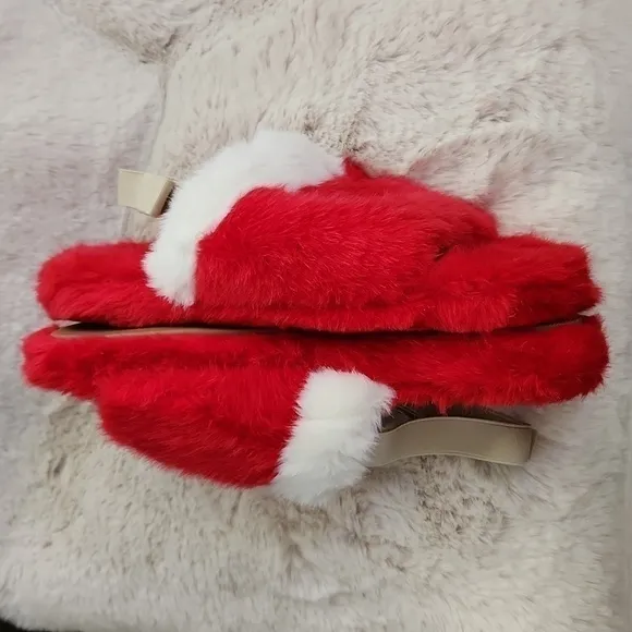 New Francis Valentine New York Red and White Slippers-Size 10​​​​​​​