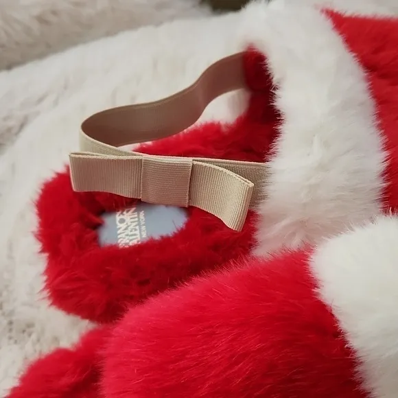 New Francis Valentine New York Red and White Slippers-Size 10​​​​​​​