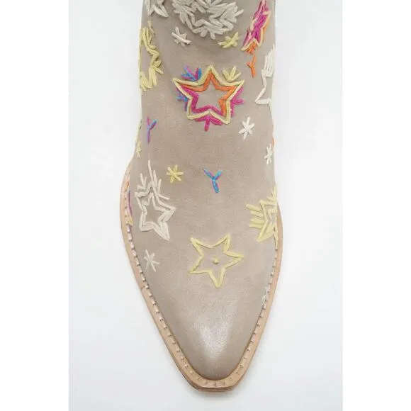 NEW-FREE PEOPLE BOWERS EMBROIDERED WESTERN BOOTS - POINTED TOE Sz:8.5 Ret$198