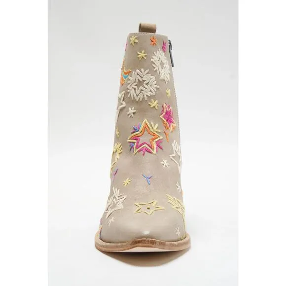 NEW-FREE PEOPLE BOWERS EMBROIDERED WESTERN BOOTS - POINTED TOE Sz:8.5 Ret$198