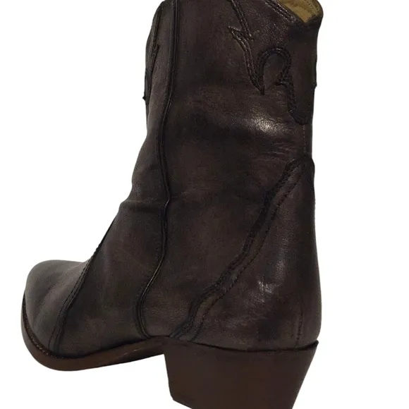 New Free People Brown Leather Ankle Boots Booties 9.5