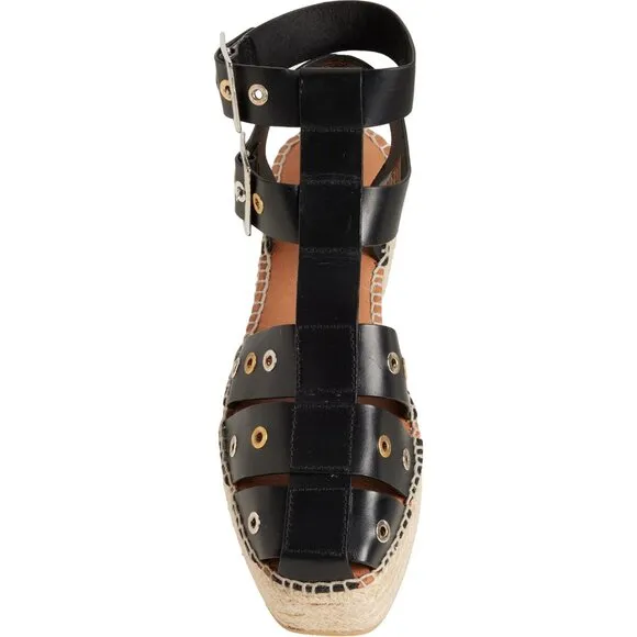 new FREE PEOPLE Gable  Leather Gladiator Espadrille Sandals  (251)