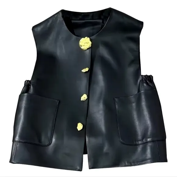 New High-End Temperament Light Faux Luxury Leather