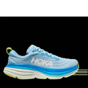 NEW HOKA bondi 8 men's running shoe wide in airy blue/ diva blue