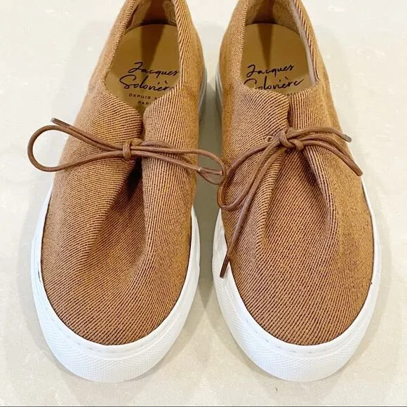 NEW Jacques Soloviere Jim Serge Mustard Shoes 36.5