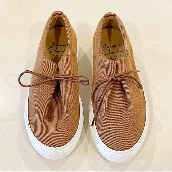 NEW Jacques Soloviere Jim Serge Mustard Shoes 36.5