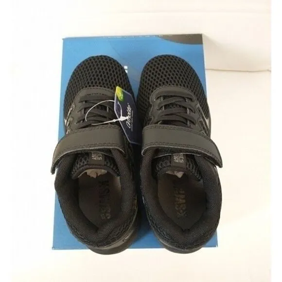 New! K-SWISS Boys Tubes Comfort 200  Sneakers Shoes Stayput Closure Black 11.5