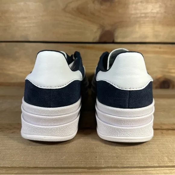 NEW Kids Sizes - Adidas Gazelle Bold J “Aurora Ink White” Low Top Shoes JQ7405