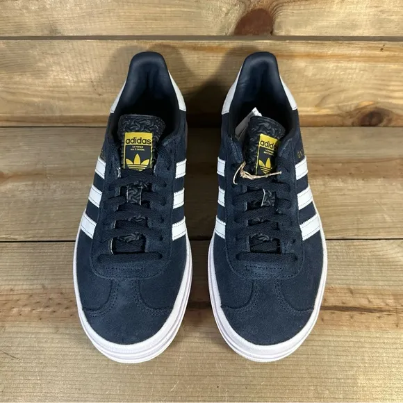 NEW Kids Sizes - Adidas Gazelle Bold J “Aurora Ink White” Low Top Shoes JQ7405