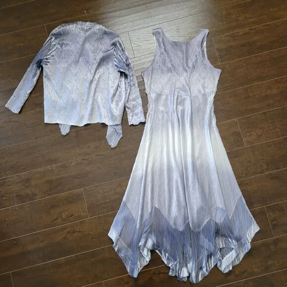 NEW Komarov Dress Jacket Set Womens M Luxury Designer Formal Elegant Chic Shiny