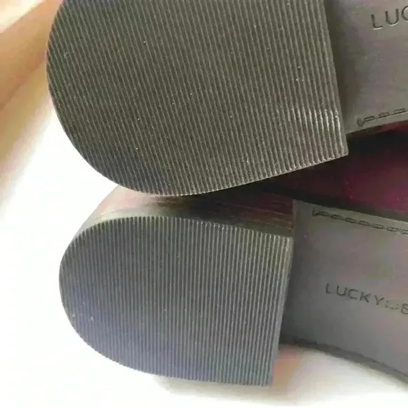 NEW! Lucky Brand Lefara Sugar Red Suede Boots.