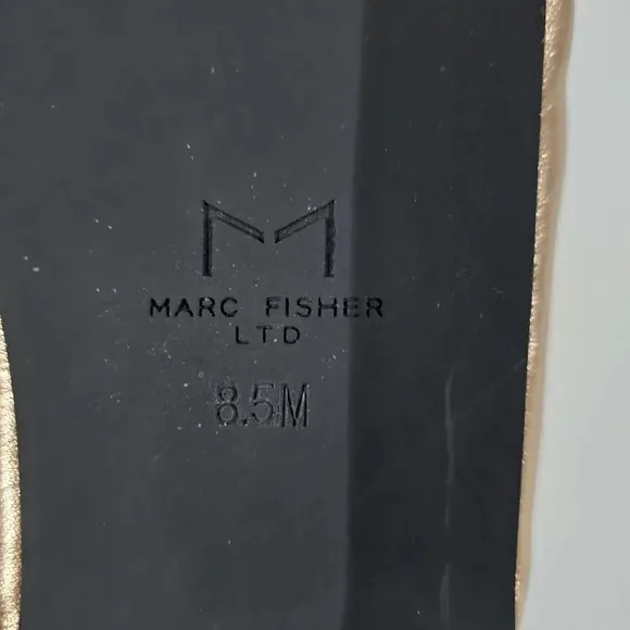 NEW Marc Fisher LTD Olita Sandal Puffy Slide Rose Gold Leather Size 8.5