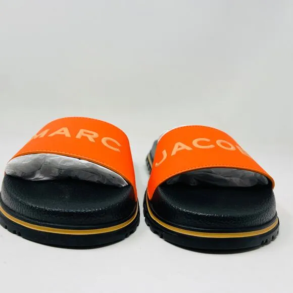 NEW! Marc Jacobs The Slide Dragon Fire Orange - 5