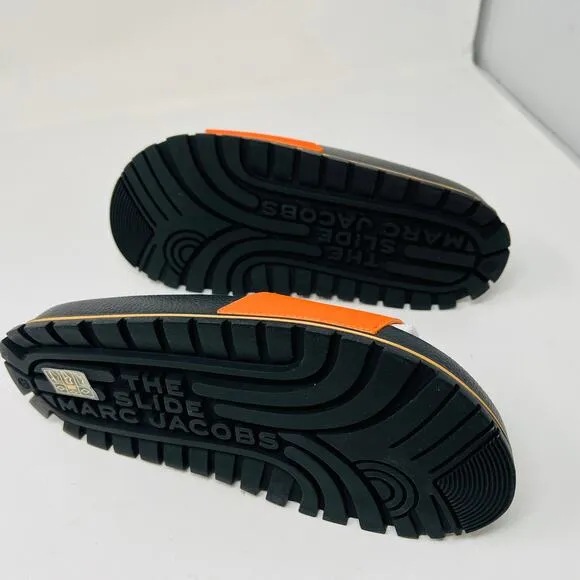 NEW! Marc Jacobs The Slide Dragon Fire Orange - 5