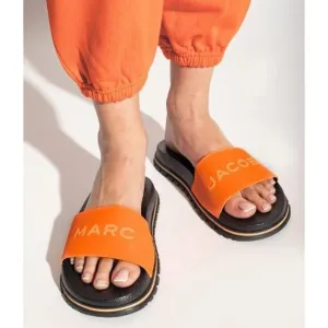 NEW! Marc Jacobs The Slide Dragon Fire Orange - 5