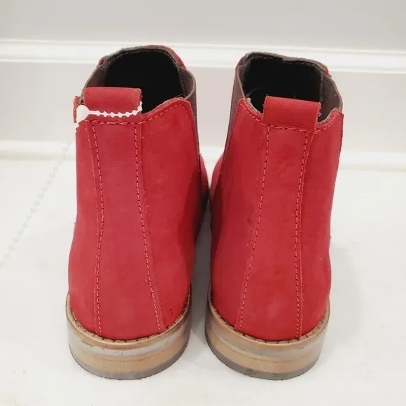 NEW Marc Joseph New York Red Ankle Boots