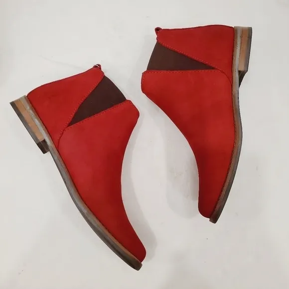 NEW Marc Joseph New York Red Ankle Boots