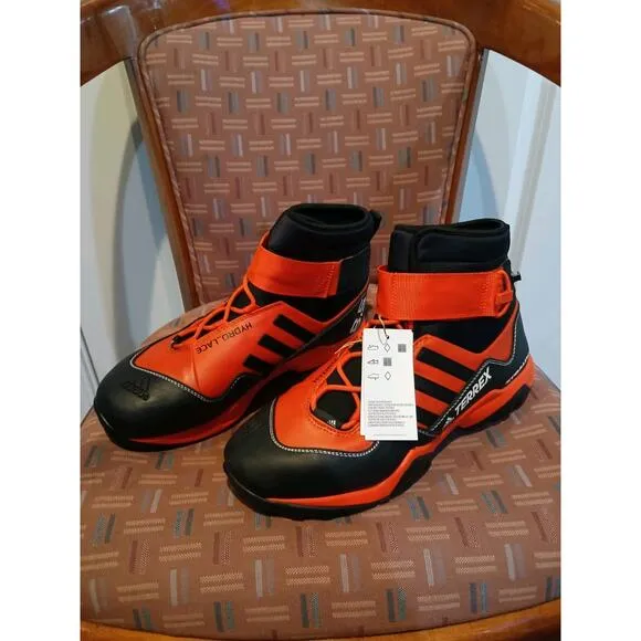 New Men's 12 Adidas Terrex Hydro Lace Outdoor Trail Boots Shoes CQ1755.