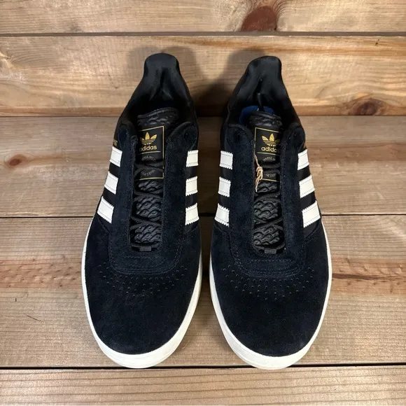 NEW Mens Multi-Sizes Adidas Puig “Core Black Ivory Gold” Low Top Sneakers IE3141