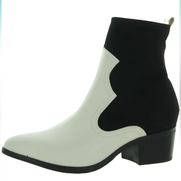 NEW! MIA Boots Nicky Black White Western Booties - Size 7