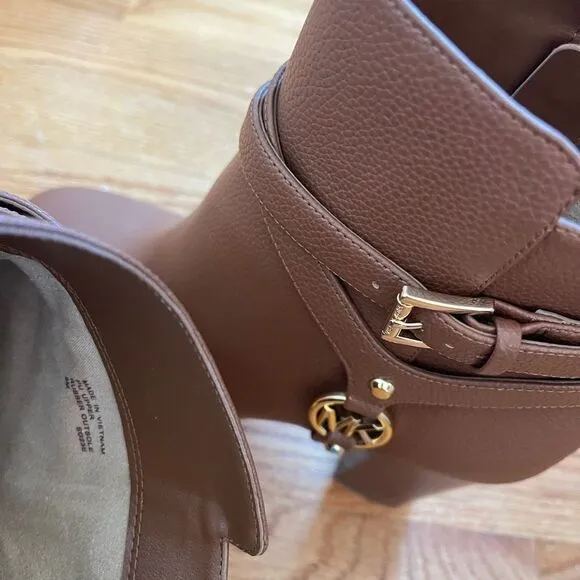 New Michael Leather Brown Boots