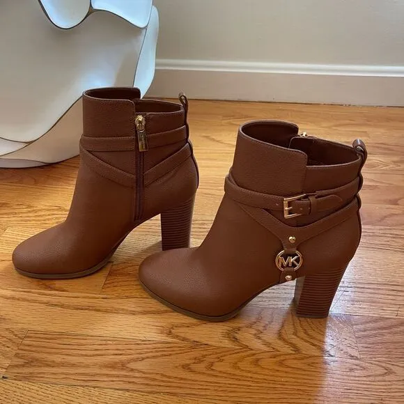 New Michael Leather Brown Boots