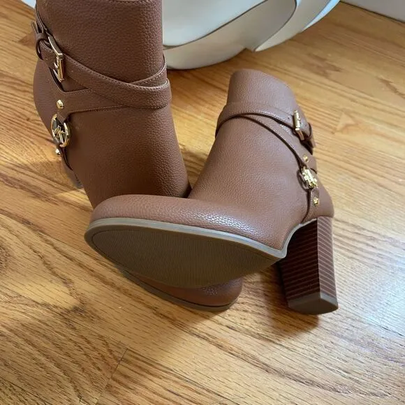 New Michael Leather Brown Boots