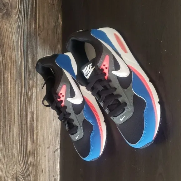New Nike Air Max Correlate Black Blue Sneakers Casual Women's 6.5 Everyday Shoes