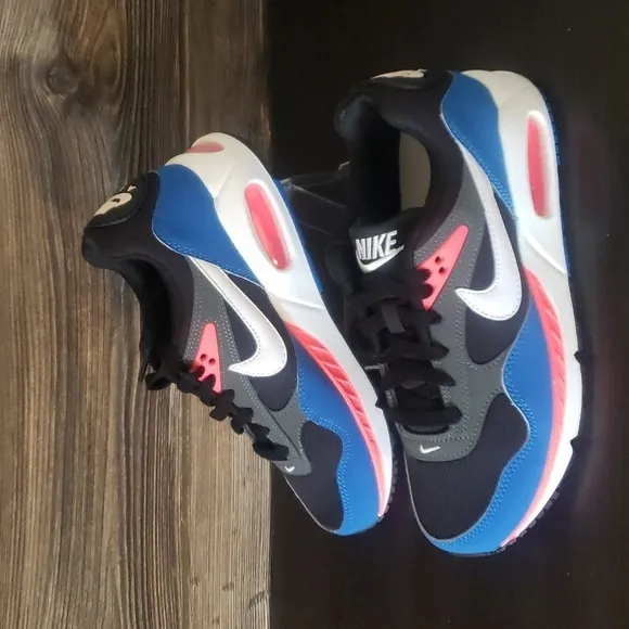 New Nike Air Max Correlate Black Blue Sneakers Casual Women's 6.5 Everyday Shoes