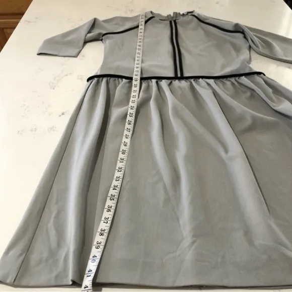 NEW PR Petite Ruelle minimalist 3/4 sleeve midi dress
