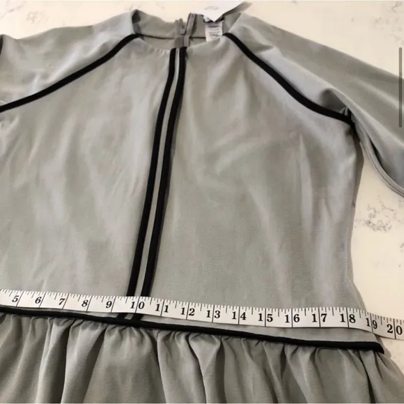 NEW PR Petite Ruelle minimalist 3/4 sleeve midi dress