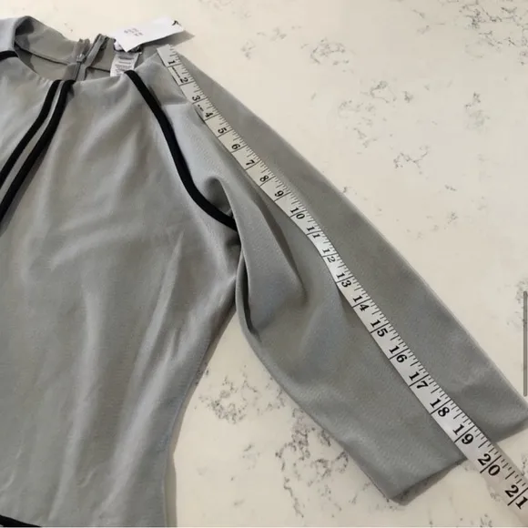NEW PR Petite Ruelle minimalist 3/4 sleeve midi dress