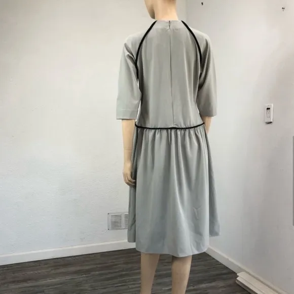 NEW PR Petite Ruelle minimalist 3/4 sleeve midi dress