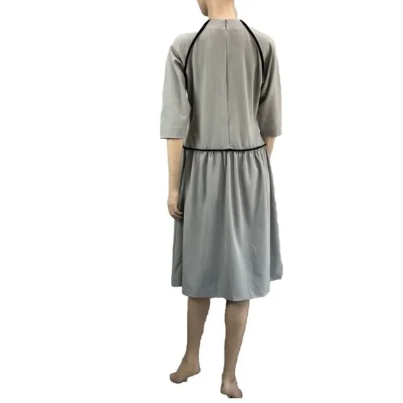 NEW PR Petite Ruelle minimalist 3/4 sleeve midi dress