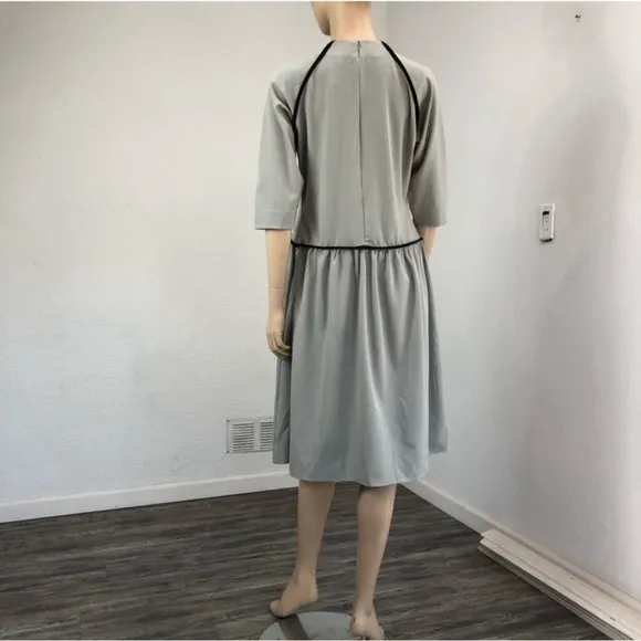 NEW PR Petite Ruelle minimalist 3/4 sleeve midi dress
