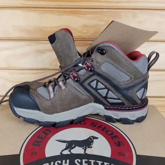 NEW Red Wing Irish Setter Shoes 83212 Crosby 4&quot; Hiker Work Safety Boots Hiking