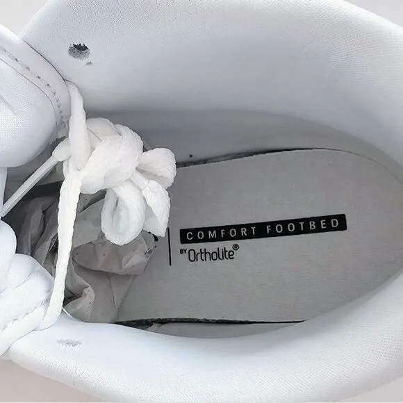New! Reebok Court Advance Bold Women's High Top White Sneakers Shoes