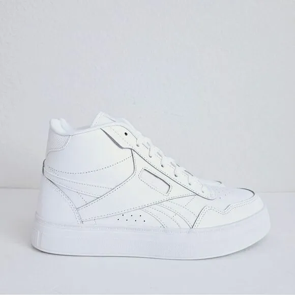 New! Reebok Court Advance Bold Women's High Top White Sneakers Shoes