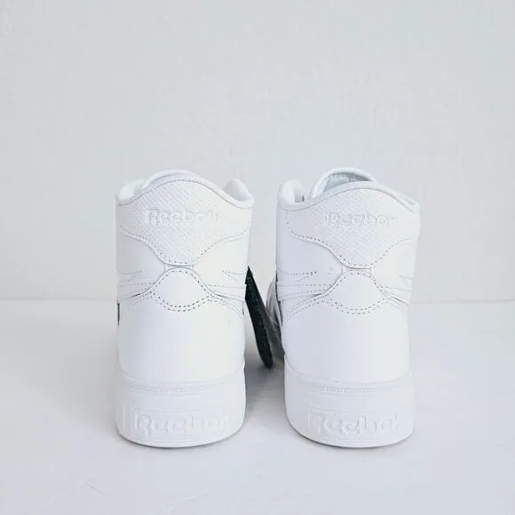New! Reebok Court Advance Bold Women's High Top White Sneakers Shoes