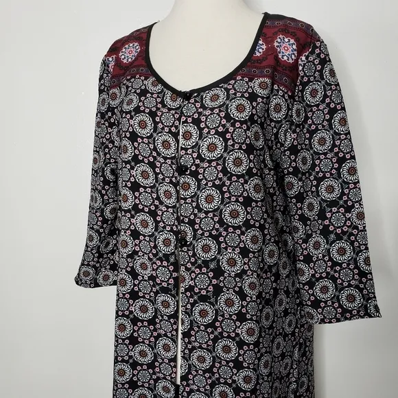 NEW Romeo &amp; Juliet Couture Duster Kimono Maxi Cover Up Resort Luxury Lounge Wear