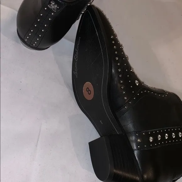New Sam Edelman studded ankle boots size-8