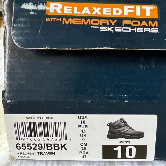 New SKECHERS Relaxed Fit Resment Traven boots