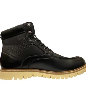 NEW Steve Madden Black Ankle Boots Moc-Toe Style