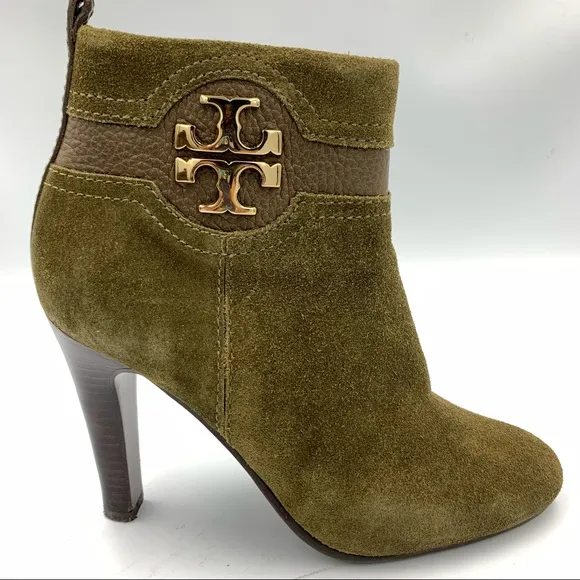NEW! Tory Burch Alaina Olive Green Suede Boots