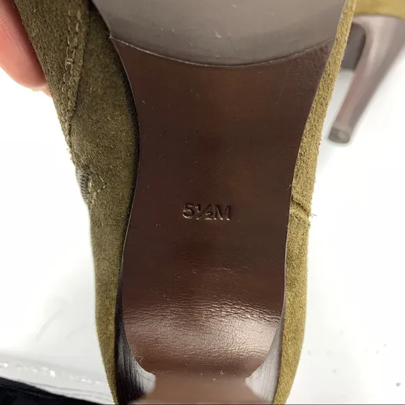 NEW! Tory Burch Alaina Olive Green Suede Boots