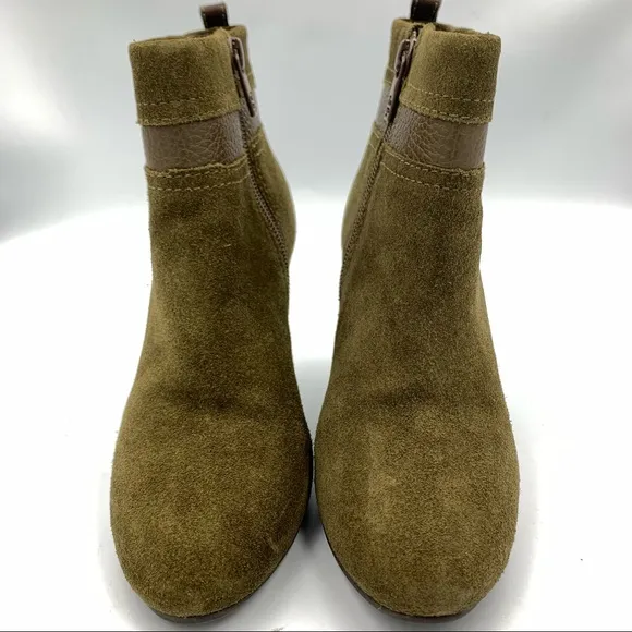 NEW! Tory Burch Alaina Olive Green Suede Boots