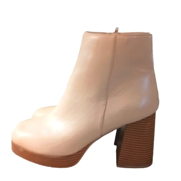 NEW True Craft Tan Platform Ankle Boots Women's size 11