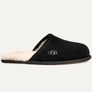 New UGG Black Scuff Slippers House Shoes Fathers Day Gift Mens 11