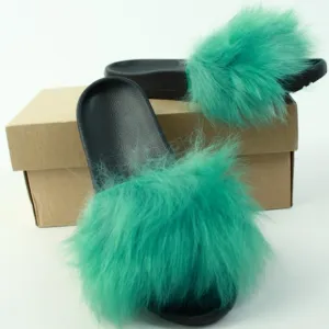 New Ugg Emerald ROYALE FUR SLIDE SLIPPERS SIZE 7 US