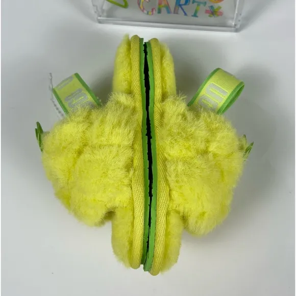 NEW Ugg Fluff Yeah  Pineapple Stiffie Toddler Sandals SZ-6